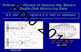 Probing the Physics of Gamma-Ray Blazars with Single-Dish ... · Photon flux 2008: august-october. Kovalev et al. April 2009. Result: A high-confidence positive correlation is found