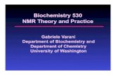 Biochemistry 530 NMR Theory and Practicecourses.washington.edu/bioc530/2011_Lectures/nmr_530.04.4final.pdfThe basic building block of 2D Heteronuclear NMR (HSQC) • Polarization of