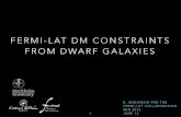 FERMI-LAT DM CONSTRAINTS FROM DWARF GALAXIES · WIN 2015 1 JUNE 12. stars to trace it, and not much else ... dwarf (assuming an NFW profile) • Calculate the J-factor by integrating