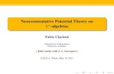 Noncommutative Potential Theory on C*-algebras Noncommutative Potential Theory on C -algebras Fabio