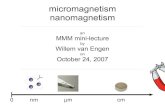 micromagnetism nanomagnetism - Engenwillem.engen.nl/uni/...micronanomagnetism_redist.pdf · “Micromagnetism and the Microstructure of Ferromagnetic solids”, Kronmüller and Fahnle,