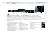 2011 NEW PRODUCT RELEASE HT-S3405 5.1-CHANNEL HOME …€¦ · Taking the hassle out of home cinema, Onkyo presents the HT-S3405 package: a full-featured A/V receiver coupled with