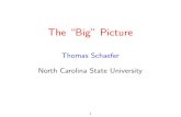 Big Picture - Department of Physics · 2009. 3. 27. · The \Big" Picture Thomas Schaefer North Carolina State University 1 \Big" Questions What is QCD? What is a Phase of QCD? What