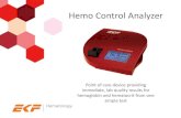 Hemo Control Analyzer - EKF Diagnostics Control Presentation.pdf · Hemo Control Analyzer Point of care device providing immediate, lab quality results for hemoglobin and hematocrit
