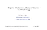 Organic Electronics: A Story of Science and Technology Cambridge Society for the Application of Research
