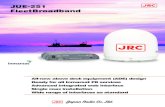 JUE-251 FleetBroadband – specifications – dimensions · 2016. 3. 31. · new Inmarsat C model, the JUE-87, can be used to poll the status of the JUE-251 from the shore, should