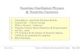 Neutrino Oscillation Physics & Neutrino FactoriesNeutrino Oscillation Physics & Neutrino Factories 1. Atmospheric- and Solar-Neutrino Results 2. Framework – 3 flavor mixing 3. What