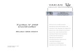 Turbo-V 250 Controller - University of Washington...Le note contengono informazioni importanti estrapolate dal testo. IMMAGAZZINAMENTO ... Per arrestare la pompa occorre ponticellare