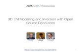 3D EM Modelling and Inversion with Open Source Resources 3D EM Modelling and Inversion with Open Source