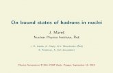 J. Mare s Nuclear Physics Institute, Re z...On bound states of hadrons in nuclei J. Mare s Nuclear Physics Institute, Re z + D. Gazda, A. Ciepl y, N.V. Shevchenko ( Re z) E. Friedman,