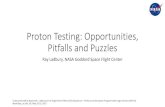 Proton Testing: Opportunities, Pitfalls and Puzzles€¦ · Workshop, La Jolla, CA, May 22 -25, 2017. ... • Each green dot ~6 µm on a side—and ion hit is somewhere in there.