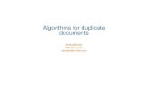 Algorithms for duplicate documents€¦ · 2 A. Broder – Algorithms for near-duplicate documents February 18, 2005 Fingerprinting (discussed last week) •Fingerprints are short