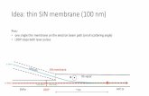 Idea: thin SiN membrane (100 nm) · LBDP Rb vapor Pros: • one single thin membrane on the electron beam path (small scattering angle) • LBDP stops both laser pulses laser beam