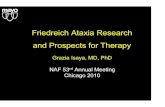 Friedreich Ataxia Research and Prospects for Friedreich Ataxia Research and Prospects for Therapy Grazia