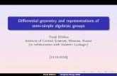 Di erential geometry and representations of semi-simple ...Di erential geometry and representations of semi-simple algebraic groups Pavel Bibikov Institute of Control Sciences, Moscow,