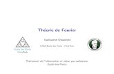 Th eorie de Fourier - Imagineimagine.enpc.fr/~marletr/enseignement/mathimage/TIVO...Si f est p eriodique alors bfest une somme pond er e de Diracs dont les poids sont les coe cient