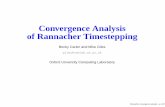 Convergence Analysis of Rannacher Timesteppingpeople.maths.ox.ac.uk/gilesm/talks/ini05.pdf · 2005. 12. 28. · Euler steps to recover second order accuracy for for European call