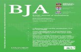 British Journal of Anaesthesia - MedSpec · BJA (not included) dealing with fluid and sodium loads in the perioperative phase2. ... clinical relevance can be obtained within the first