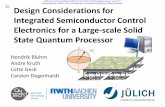 Design Considerations for Integrated Semiconductor Control ... ... Oral presentation at KRYO 2016. No