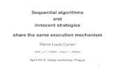 Sequential algorithms and innocent strategies share the ...curien/SA-HO-Galop-2019.pdf · Thus, sequential algorithms admit ameagerform (as programs or as conﬁ-gurations) and afatform