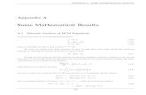Some Mathematical Results - Bryant Universitybblais/pdf/appendix.pdf · APPENDIX A. SOME MATHEMATICAL RESULTS A.3 Full Solution for 2D BCM xed points We start with the BCM equations