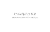 Convergence test · bandstructure convergence test. p the PML the p PML s s t Build Sour ces Monitors Port Resour ces Check Materials Structures Tree FDTD Layout 12 Attribu tes ts