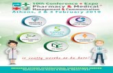 10th Conference Expo Pharmacy & Medical Management ...€¦ · Healthcare Industry Executives 750€ c. 2 Posts on Facebook to Healthcare Professionals and Potential Buyers (Page