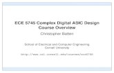 ECE 5745 Complex Digital ASIC Design Course Overview · Facebook Oculus I Starting to design ASIC chips for Oculus VR headsets I Signiﬁcant performance demands under strict power