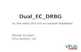 Dual EC DRBG - Hackerspace.gr · For Diffie-Hellman key exchanges, a 2048-bit MODP group MUST be used. Explicitly, Diffie-Hellman Group 14 MUST be used. ... Regardless of the backdoor