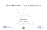 Effective Dynamics from Full Loop Quantum Gravityrelativity.phys.lsu.edu/ilqgs/han100819.pdf · 2019. 10. 9. · Effective Dynamics from Full Loop Quantum Gravity Muxin Han ILQGS