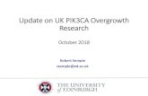 Update on UK PIK3CA Overgrowth Research · What is the side effect profile in PROS -We don’t know Is it safe in the long term? –We don’t know Is it better, the same, or worse