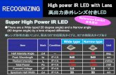 HighpowerIR >LEDwithLens 高出力赤外レンズ付きLEDHighpowerIR >LEDwithLens 高出力赤外レンズ付きLED Small size Chip type IR LED The radiant intensity approximately
