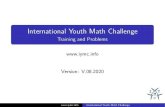 Training and Problems Version: V.08 · Version: V.08.2020 International Youth Math Challenge. Problem: 2018-QR-A Problem Find the roots of f(x) = (ex e ˇ)(ex ˇ) where e denotes
