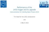 Performance of the LHCb trigger and its upgrade€¦ · Deferred Trigger • LHC “only” delivers collisions 30% of the time É trigger farm idle for 70% of the time! • in total