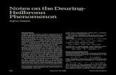 Notes on the Deuring- Heilbronn Phenomenon · The Deuring-Heilbronn phenomenon says that such a counterexample to the GRH for one L-function would influence the horizontal and ver-tical