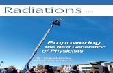 Radiations - Society of Physics Students · Fall 2019 Radiations 1 Radiations FALL 2 0 1 9 The official publication of Sigma Pi Sigma Empowering the Next Generation of Physicists