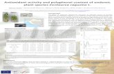 Antioxidant activity and polyphenol content of endemic ... · PDF file Centaurea ragusina. L., a Croatianendemic species. Acta Biol CracovSer Bot 1998; 40: 21-24. 4.Zhishen J, Mengcheng