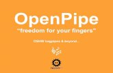 OpenPipe - FOSDEM€¦ · The OpenPipe Breakout MPR121 works great! (low latency, continuos sensing, easy, ...) We would like to learn Eagle PCB, assembly process, etc., from a DIY