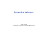 Dynamical Yukawasusers.ictp.it/~smr2366/talks/Gavela-Bene2012.pdf · Dynamical life..... 1) μ-->e conversion: sensitivity to singlet fermions in nature (Alonso, Dhen, Hambye, Gavela