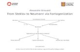 Alexandre Girouard From Steklov to Neumann via homogenization From Steklov to Neumann via homogenization
