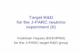 Target R&D for the J-PARC neutrino experiment (II)Two types of the stress analysis (LS-DYNA) time step : 1µs (from 0 to 205µs) For the radial displacements (fast components) For