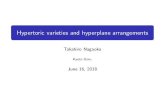 Hypertoric varieties and hyperplane arrangementsyoshinaga/research/conference/201806nagaoka.pdfQ. What is hypertoric variety? A. algebraic variety with \combinatorial" avor (like toric