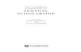 THE CAMBRIDGE COMPANION TO TEXTUAL SCHOLARSHIP · the bewildering and often enough contradictory variation between Quarto and Folio Lear, Shakespeare's one and only original text