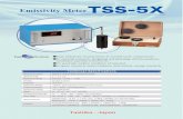 Emissivity MeterTSS-5X · 2019. 3. 2. · Emissivity standard piece case 83H × 237W × 190D mm、1.5kg （Emissivity standard） Emissivity 0.06、0.94 Standard piece One peace each