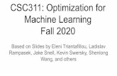 CSC311: Optimization for Machine Learning Fall 2020rgrosse/courses/csc311_f20/tutorials/tut03/tut03.pdfK-fold Cross-Validation Problems: •Expensive for large N, K (since we train/test