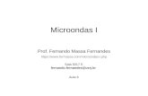 Microondas I - Fermassa · Exercício proposto: Parte da radiação eletromagnética de micro-ondas, que é emitida por uma fonte distante, incide normalmente sobre a superfície