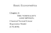 Chapter 4: THE NORMALITY ASSUMPTION: Classical Normal …wpage.unina.it/cembalo/microeconometria/Lez_16_18Genn/16_18_G… · have minimum variance in the entire class of unbiased