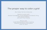 The proper way to color a grid - peledron/homepage_files/Proper... · PDF file Antiferromagnetic material –adjacent spins tend be different. This tendency is made absolute in the