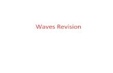 Waves&Revision& · Waves - syllabus Focus first on the below topics Derivation of the one-dimensional wave equation and its applica- tion to transverse waves on a stretched string.