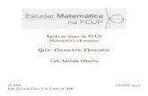 New Quiz: Geometria Elementar - CMUP 2009. 6. 8.¢  Solutions to Quizzes 20 Solution to Quiz: Um losango